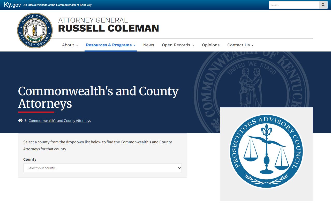 Hancock County arrest records Commonwealth Attorney directory