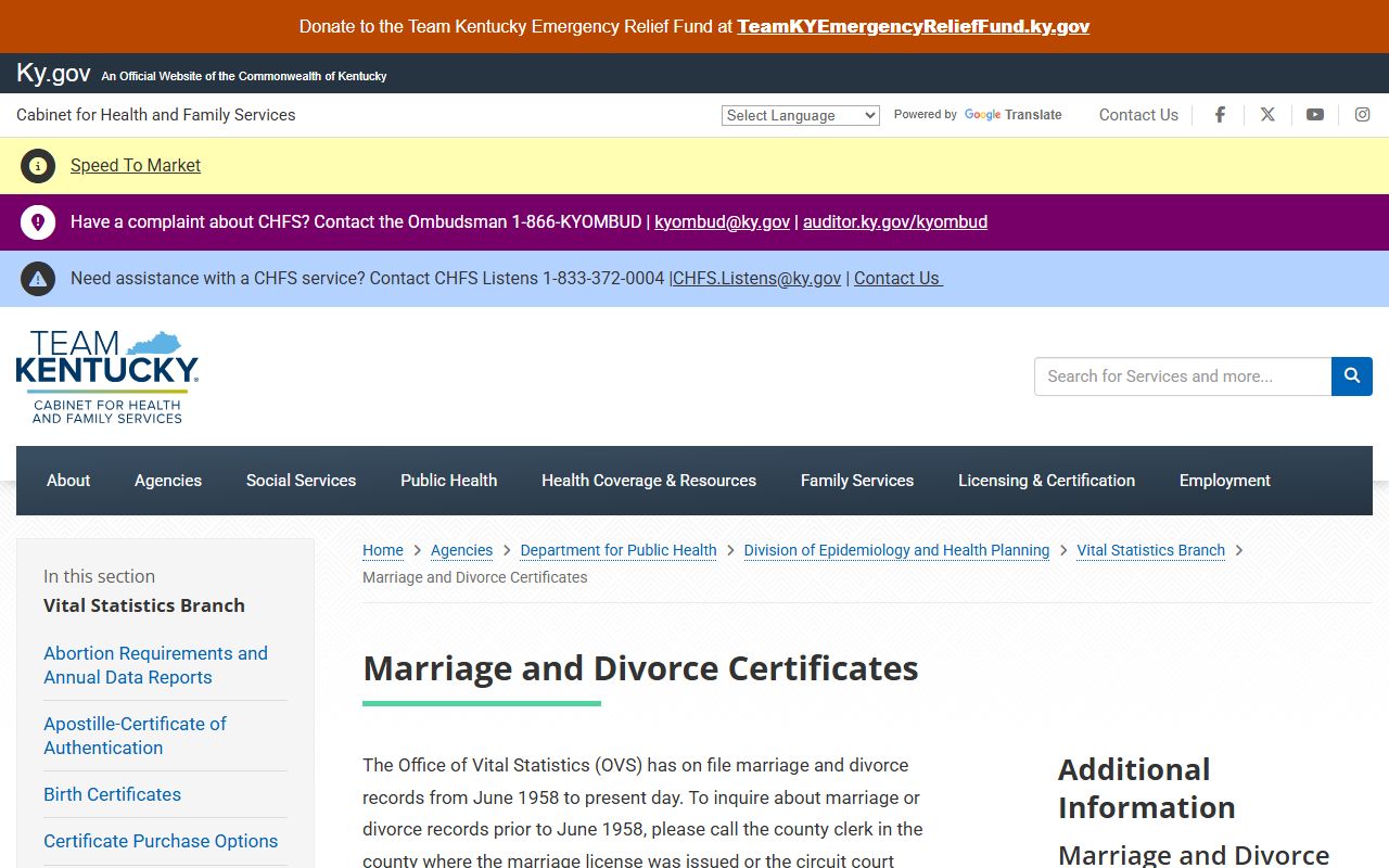 Hancock County marriage and divorce records certificate source